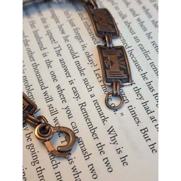 Vintage copper bracelet native eagle - Picture 4 of 6